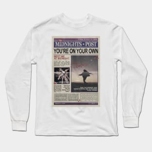 From Sprinkler Splashes To Fireplace Ashes Newspaper Long Sleeve T-Shirt